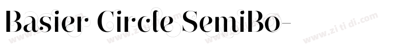 Basier Circle SemiBo字体转换